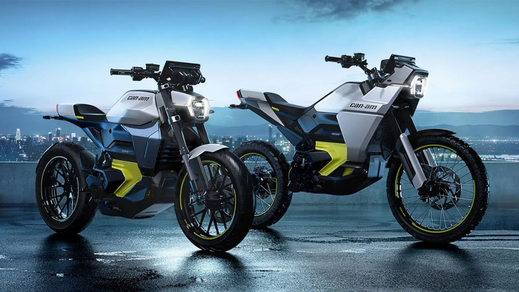 Can-Am imzalı iki modern elektrikli motosiklet görücüye çıktı