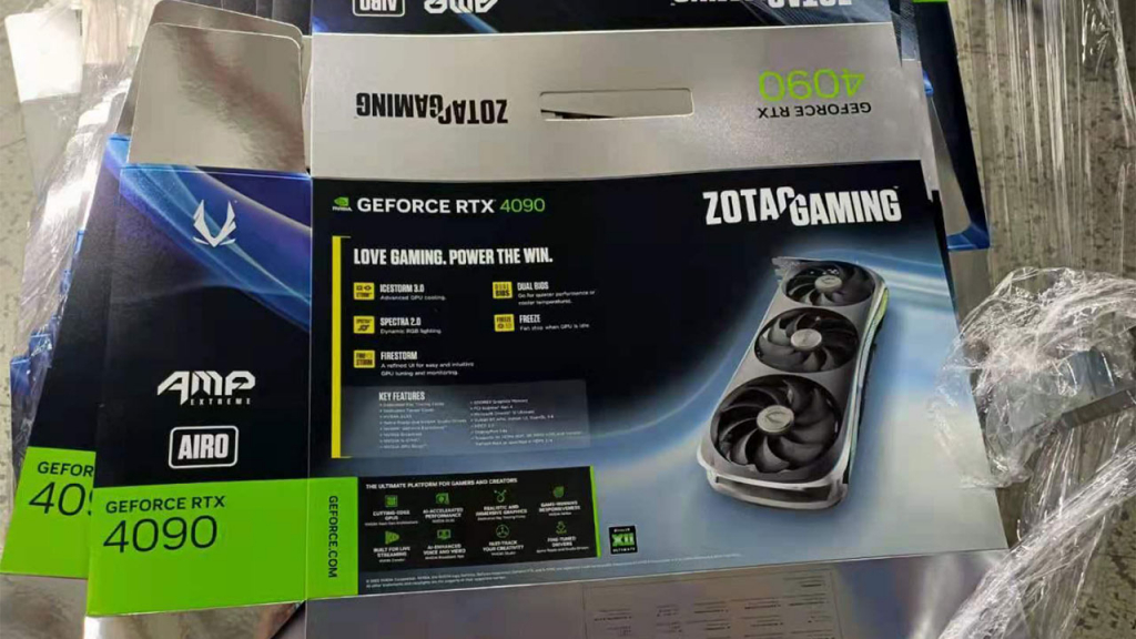 ZOTAC GeForce RTX 4090 için fotoğraflar sızdırıldı
